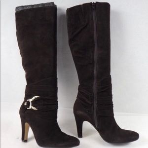 Antonio Melani💥STUNNING💥Woman’s Suede/Leather Brown Boots Size 7.5M